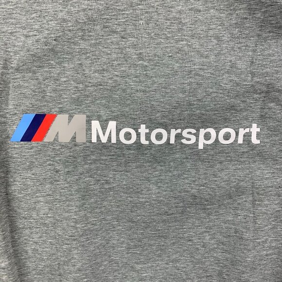 Puma BMW Mens Sweater XL (Fits Medium) Gray Full Zip Hoodie M Motorsport Cars - Picture 7 of 9